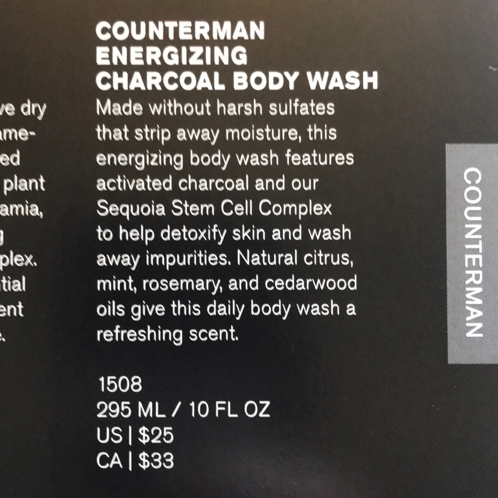 Beautycounter Counterman Charcoal Body wash - Picture 3 of 3
